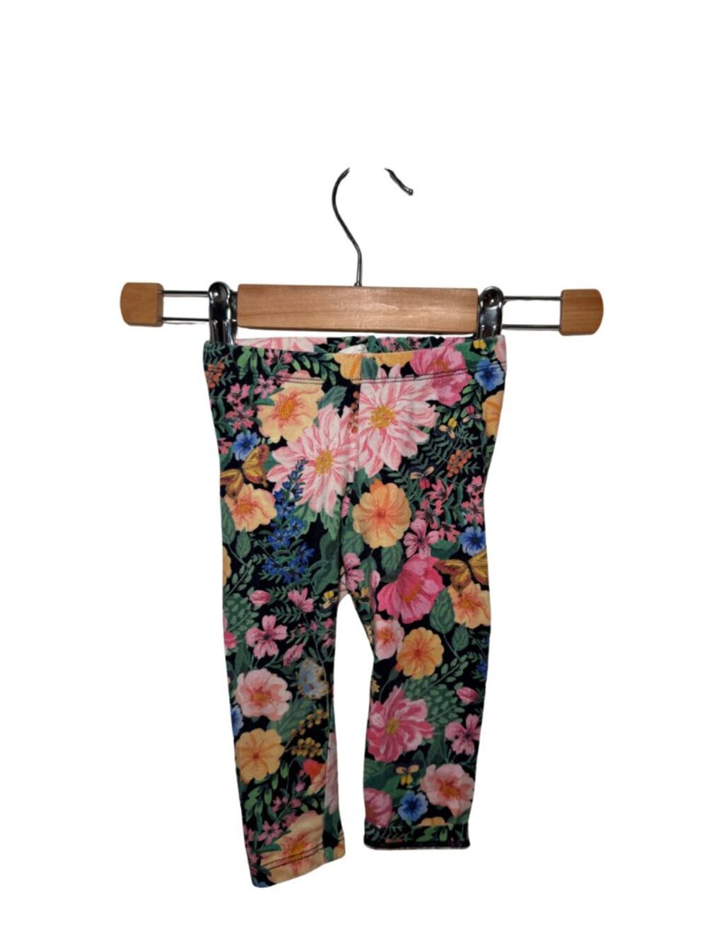 H&M x Angela McKay Dark Floral Leggings 9M